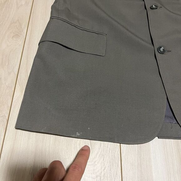 J. Press Wool Sportscoat Blazer 3 Button Green Made In USA Mens Size 40R - Picture 12 of 16